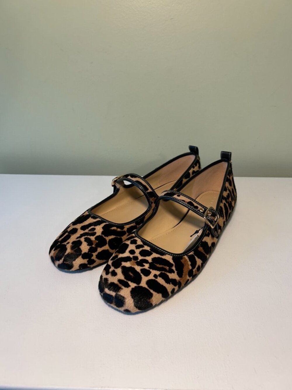 Coach Women's C Rivet Mary Jane With Leopard Print